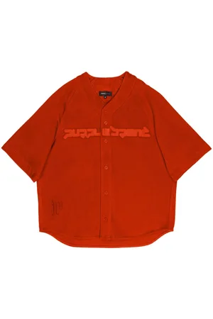 Purple Brand Logo-embossed cotton football shirt