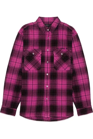 Purple Brand Checked cotton shirt