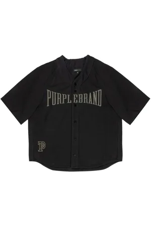 Purple Brand Logo-print cotton shirt