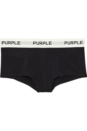 Purple Brand Logo-tape cotton briefs
