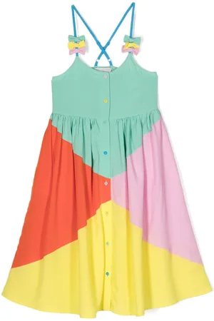Stella McCartney Bow-detail colourblock dress
