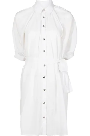 AMIR SLAMA Tied-waist shirt dress