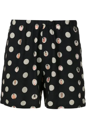 AMIR SLAMA Graphic-print deck shorts