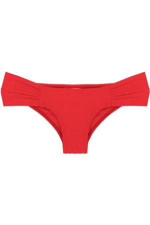 AMIR SLAMA Gathered low-waisted bikini bottoms