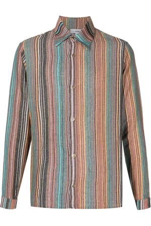AMIR SLAMA Striped jacquard cotton shirt