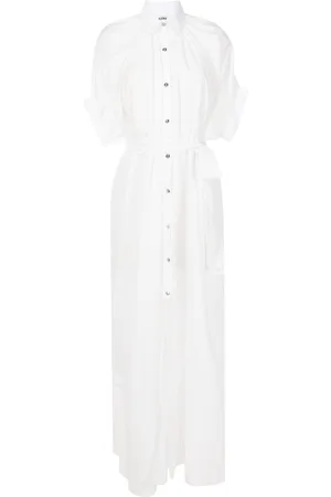 AMIR SLAMA Tied-waist shirt dress