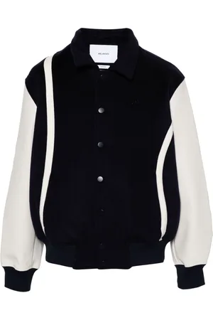 Axel Arigato Bay embroidered-logo varsity jacket