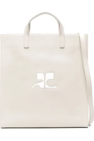 Courrèges Heritage leather tote bag