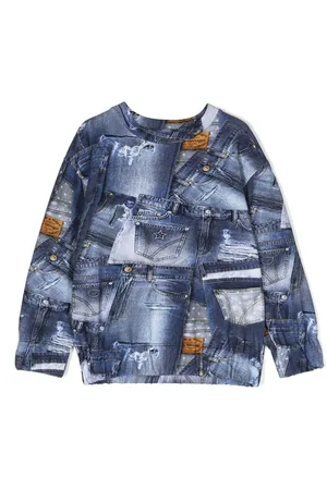 Chiara Ferragni Graphic-print denim jumper