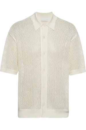 Prada Embroidered-logo knitted polo