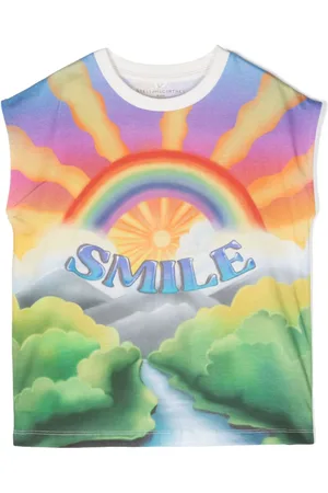 Stella McCartney Smile printed cotton T-shirt