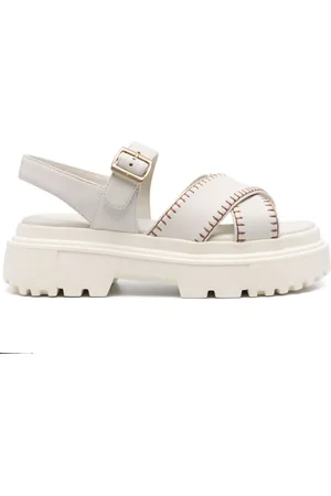 Hogan H644 leather sandals