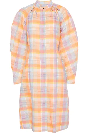 HENRIK VIBSKOV Spam plaid midi dress