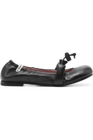 Premiata Elasticated leather ballerina shoes