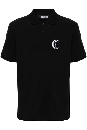 Roberto Cavalli Monogram-embroidery polo shirt