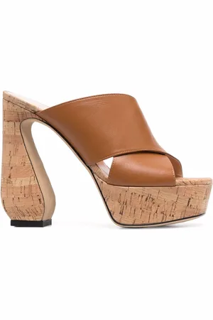 SI ROSSI Cork platform open-toe sandals