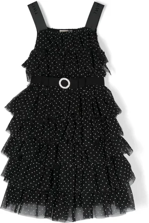 Twin-Set Polka dot tiered dress