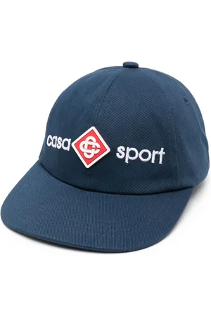Casablanca Logo-embroidered cotton cap