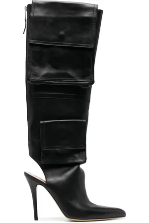 Natasha Zinko 115mm cargo leather boots