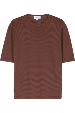 LARDINI Striped knitted T-shirt