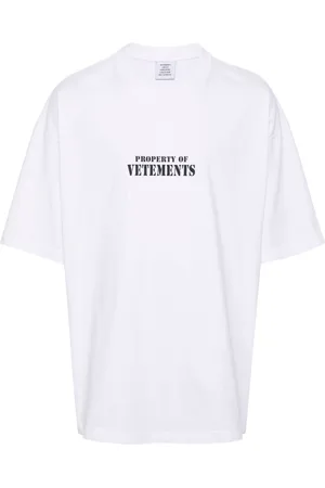 Vetements Logo-print cotton T-shirt
