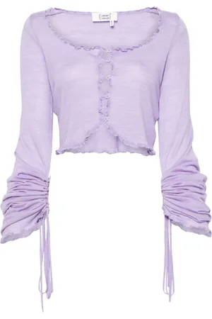 Cannari Concept Ruffled wool cardigan