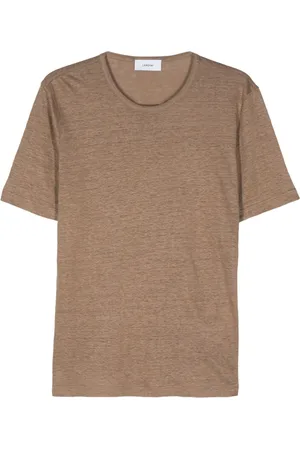 LARDINI Mélange linen T-shirt
