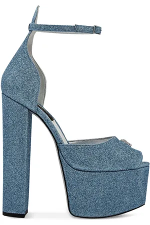 Philipp Plein Glitter 120mm platform pumps