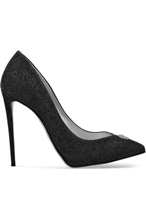 Philipp Plein Glitter-detailed stiletto pumps