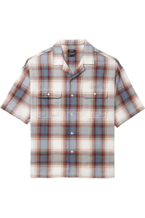 FIVE CM Checked short-sleeve shirt