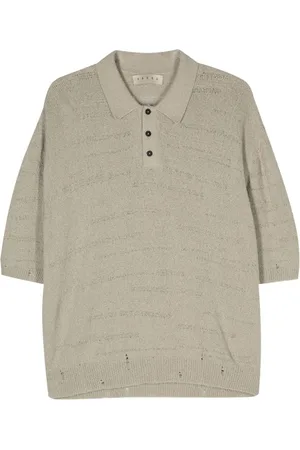 PAURA Adam cotton-blend polo shirt