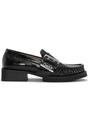 Ganni Buckle-fastening loafers