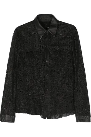 SALVATORE SANTORO Perforated leather shirt