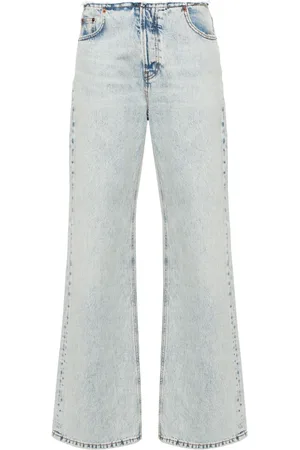 haikure Korea frayed straight-leg jeans