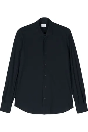 MAZZARELLI Tonal stitching cotton shirt