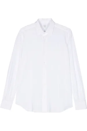 MAZZARELLI Tonal stitching cotton shirt