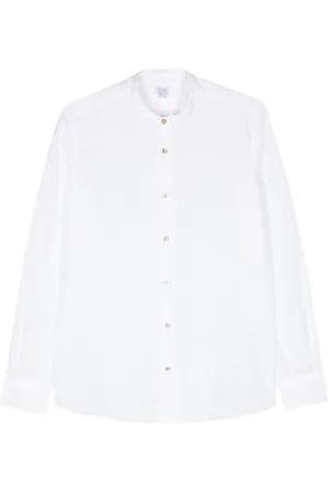 MAZZARELLI Textured-finish cotton shirt
