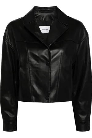 YVES SALOMON Cropped leather jacket