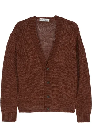 OUR LEGACY Academy chevron-knit cardigan
