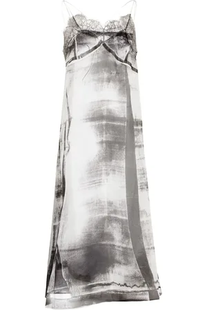 Maison Margiela Freeze-frame silk midi dress