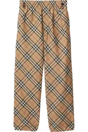 Burberry Checked straight-leg trousers