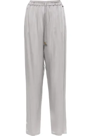 Elisabetta Franchi Satin tapered trousers