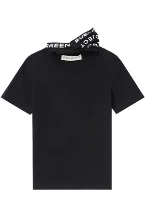 Y / PROJECT Logo-print triple-collar T-shirt