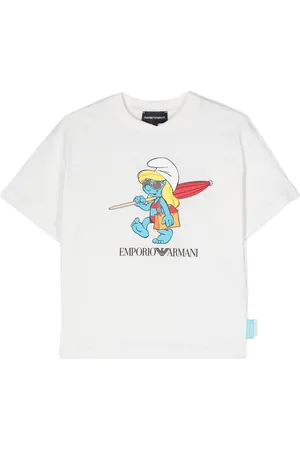 Emporio Armani The Smurfs-print T-shirt