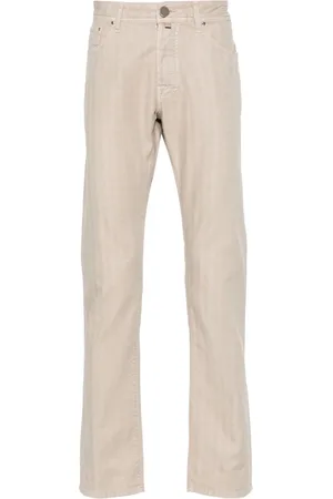 Jacob Cohen Herringbone tapered-leg trousers