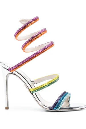 RENE CAOVILLA Rainbow 105mm leather sandals