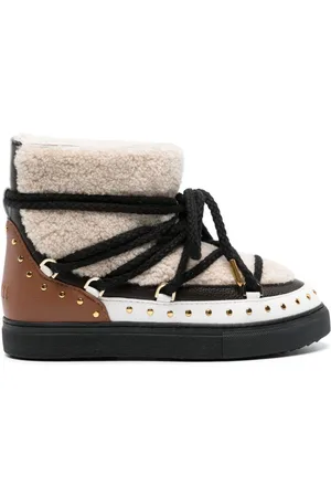 INUIKII Curly Rock stud-embellished boots