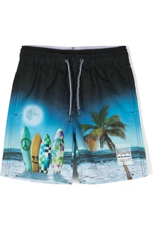 Molo Neal photograph-printed swim shorts