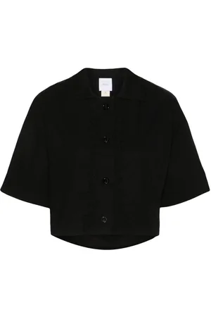 Patou Wave cropped shirt