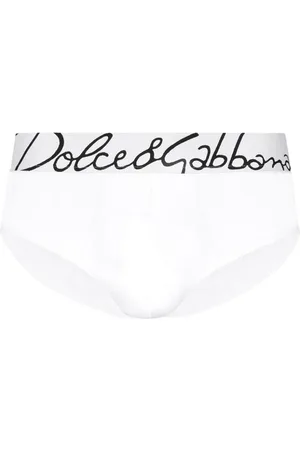 Dolce & Gabbana Logo-waistband stretch-cotton briefs